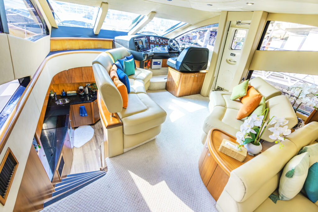 What's included in a yacht rental package